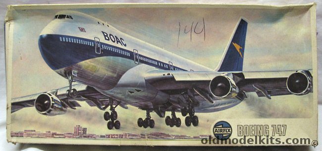 Airfix 1/144 Boeing 747 Jumbo Jet BOAC, 08170-2 plastic model kit